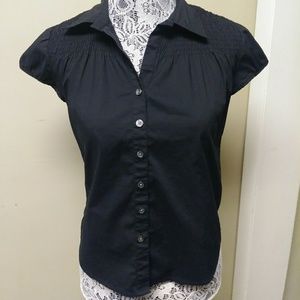Ann Taylor Loft Fitted Blouse Petite Small